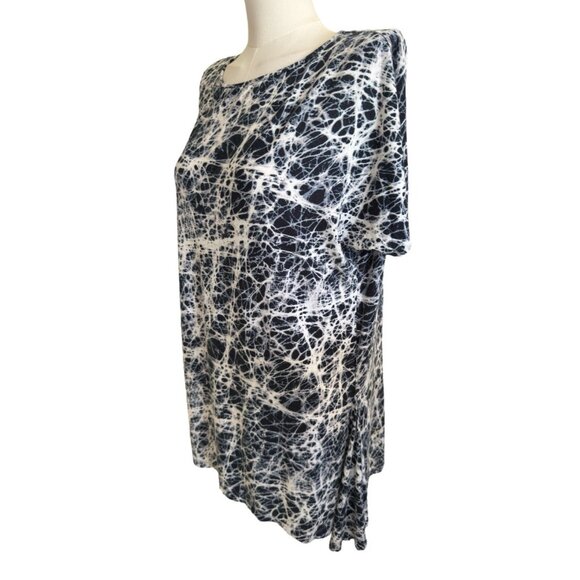 Michael Kors Relaxed Fit Round Neck Short Sleeve Pullover Top Blouse Women's S - Picture 2 of 9